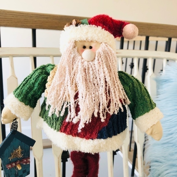 RUSTIC Christmas Santa, Christmas Decor, Very Good Condition - Picture 2 of 11
